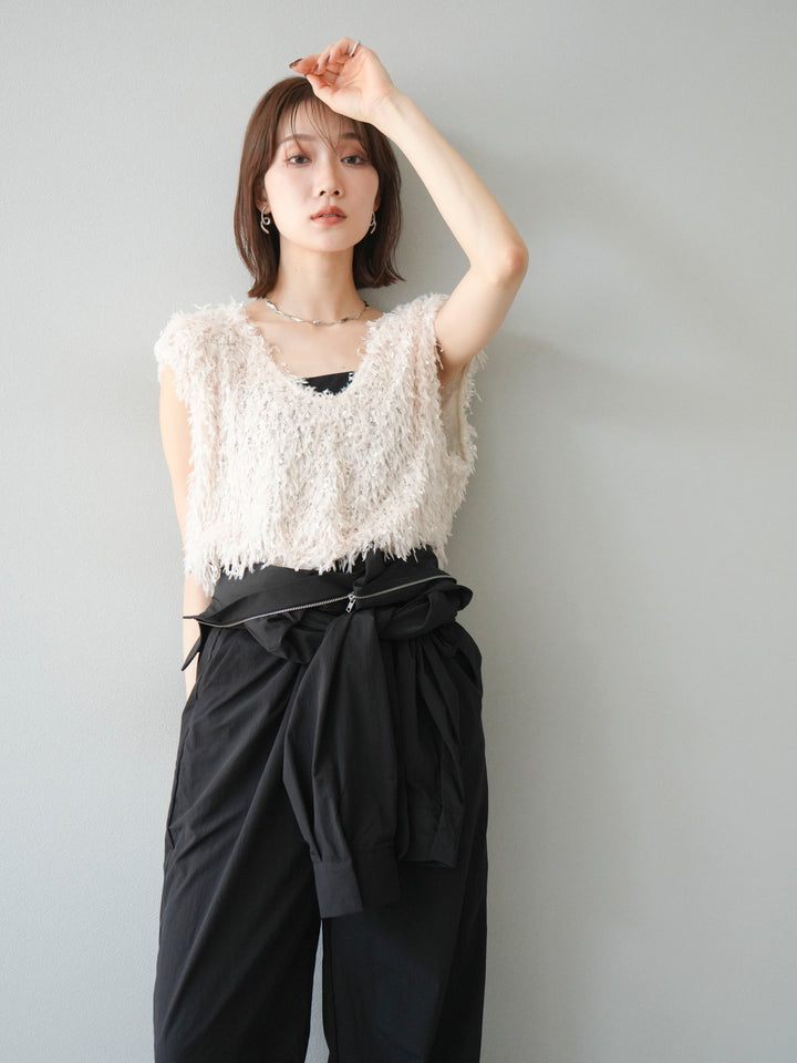 [予約]ナイロンジャンプスーツ/ブラック