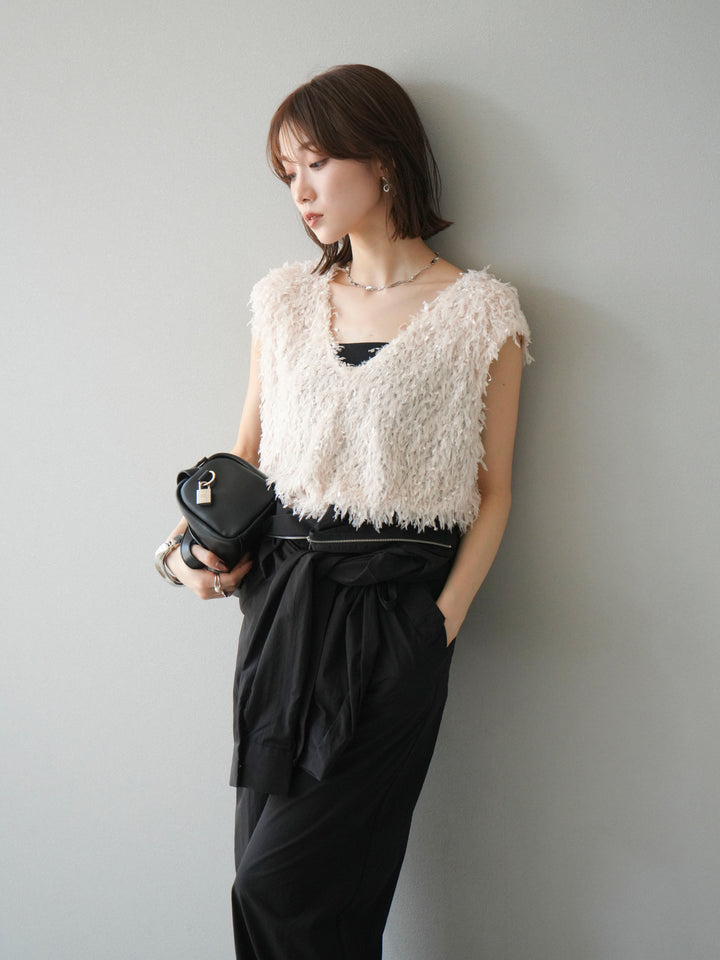 [予約]ナイロンジャンプスーツ/ブラック