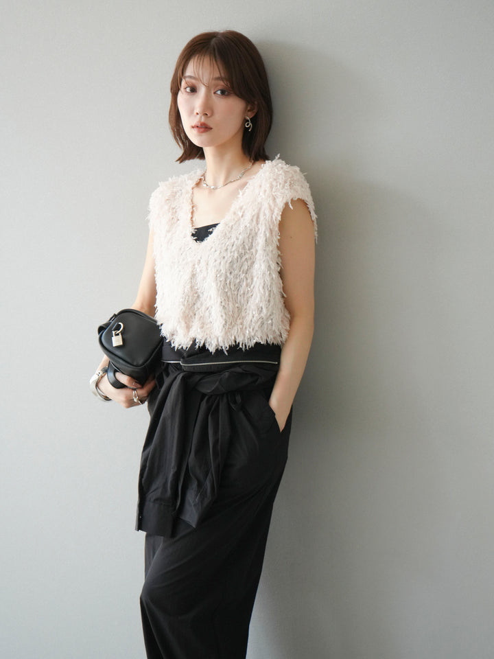 [予約]ナイロンジャンプスーツ/ブラック