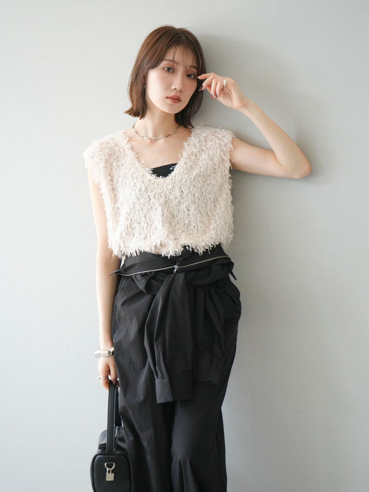 [予約]ナイロンジャンプスーツ/ブラック