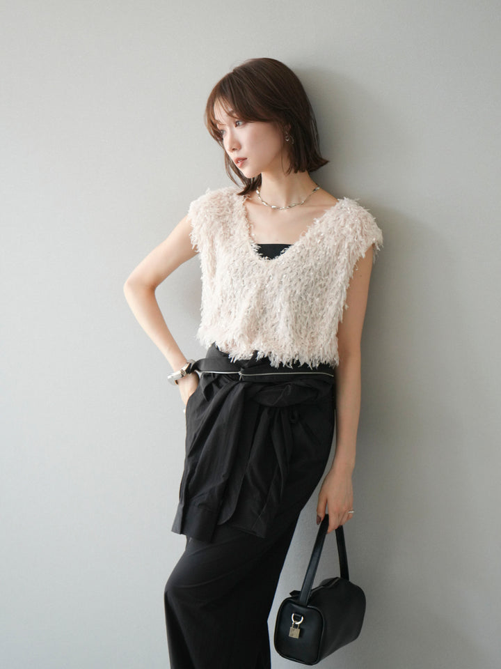 [予約]ナイロンジャンプスーツ/ブラック