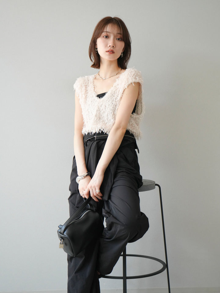 [予約]ナイロンジャンプスーツ/ブラック