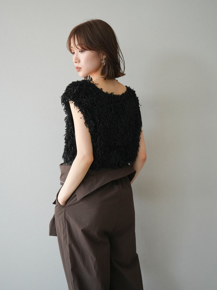 [予約]ナイロンジャンプスーツ/ブラウン