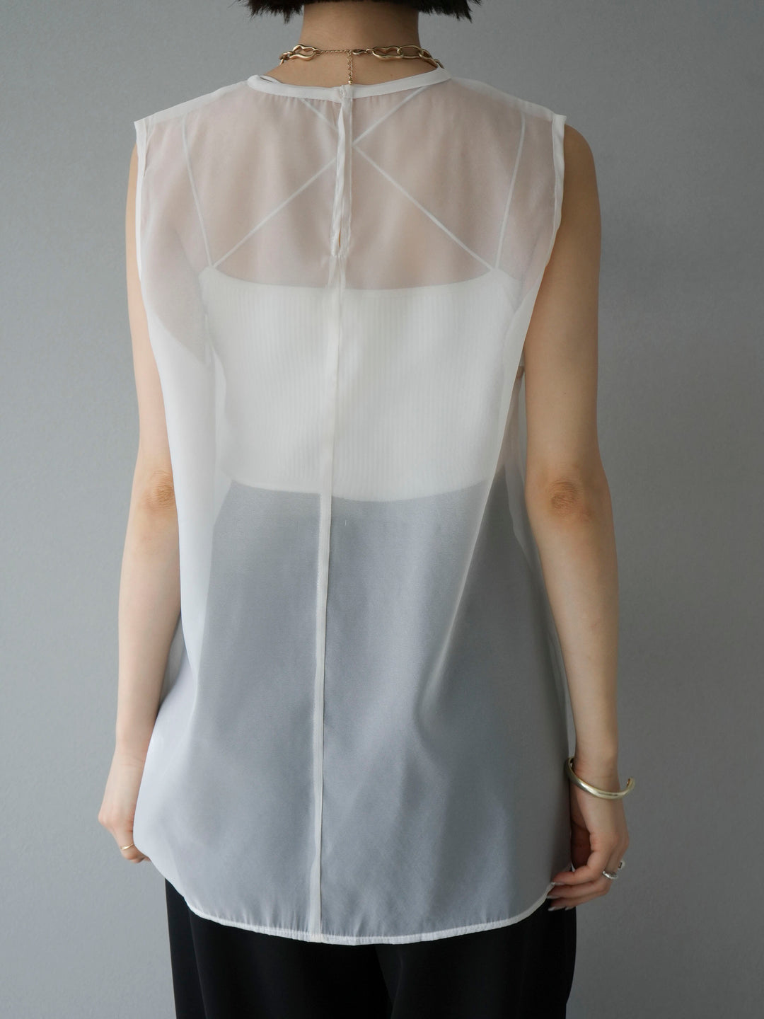 [Pre-order] Organdy sleeveless top/off