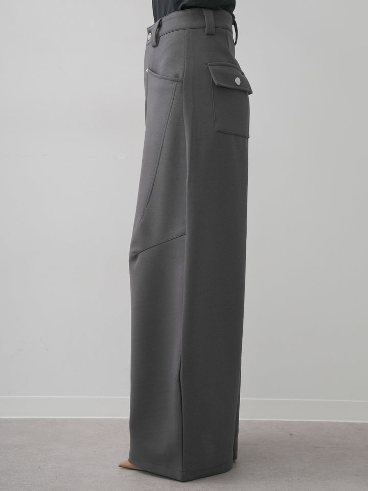 [予約]スウェットカーブパンツ/charcoal