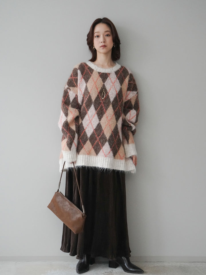 [SET]ワッシャーベロアプリーツスカート+ワッシャーベロアプリーツスカート(2set)