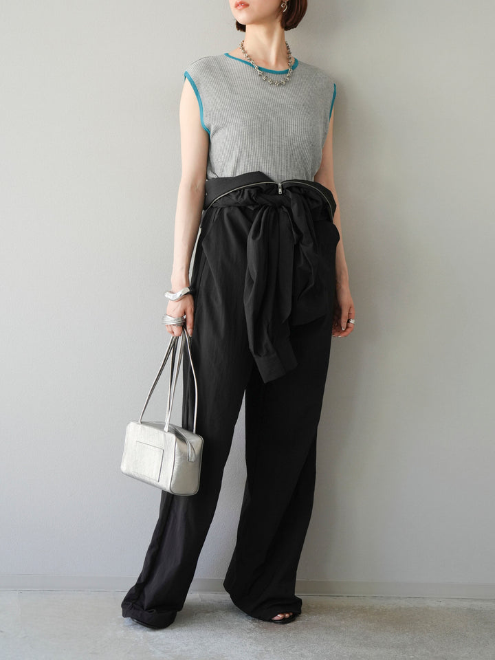 [予約]ナイロンジャンプスーツ/ブラック