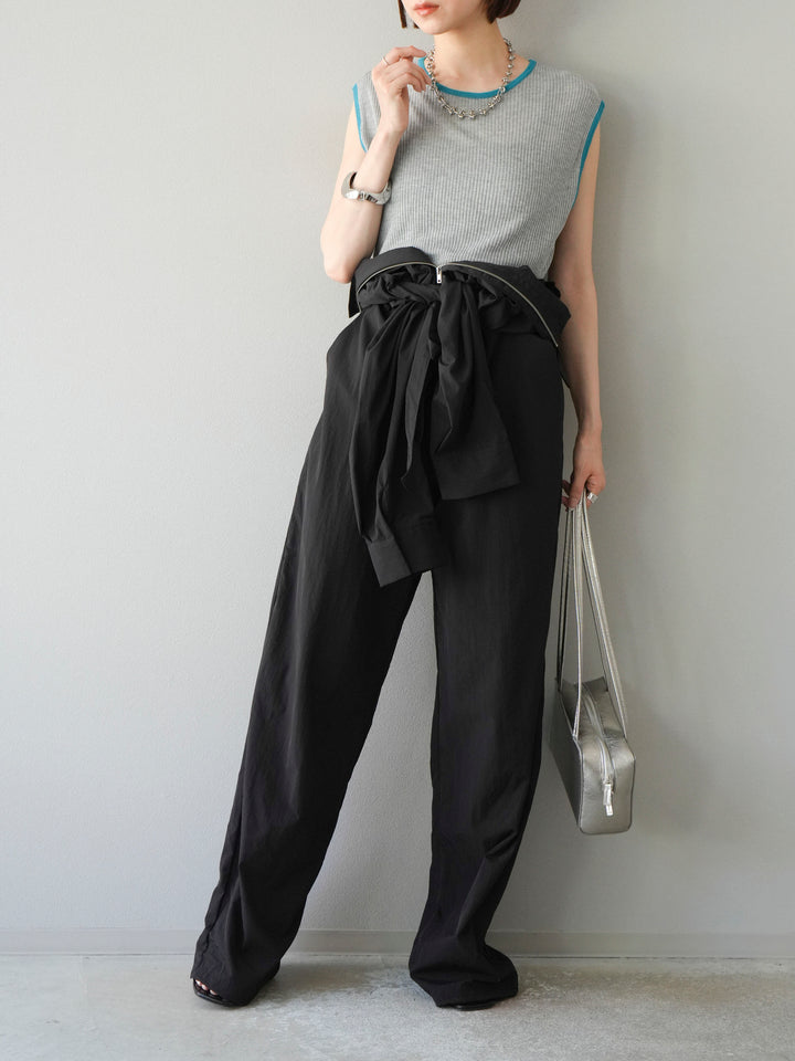 [予約]ナイロンジャンプスーツ/ブラック