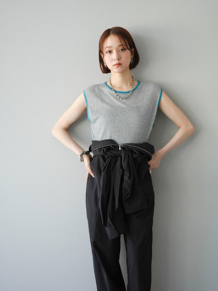 [予約]ナイロンジャンプスーツ/ブラック