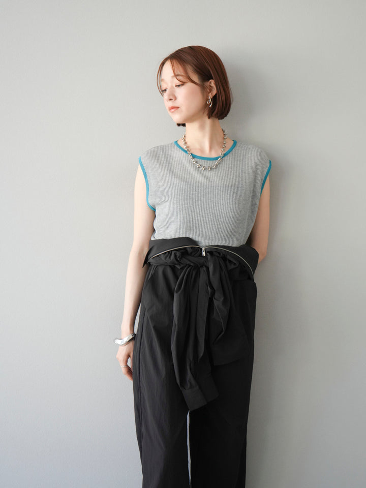 [予約]ナイロンジャンプスーツ/ブラック