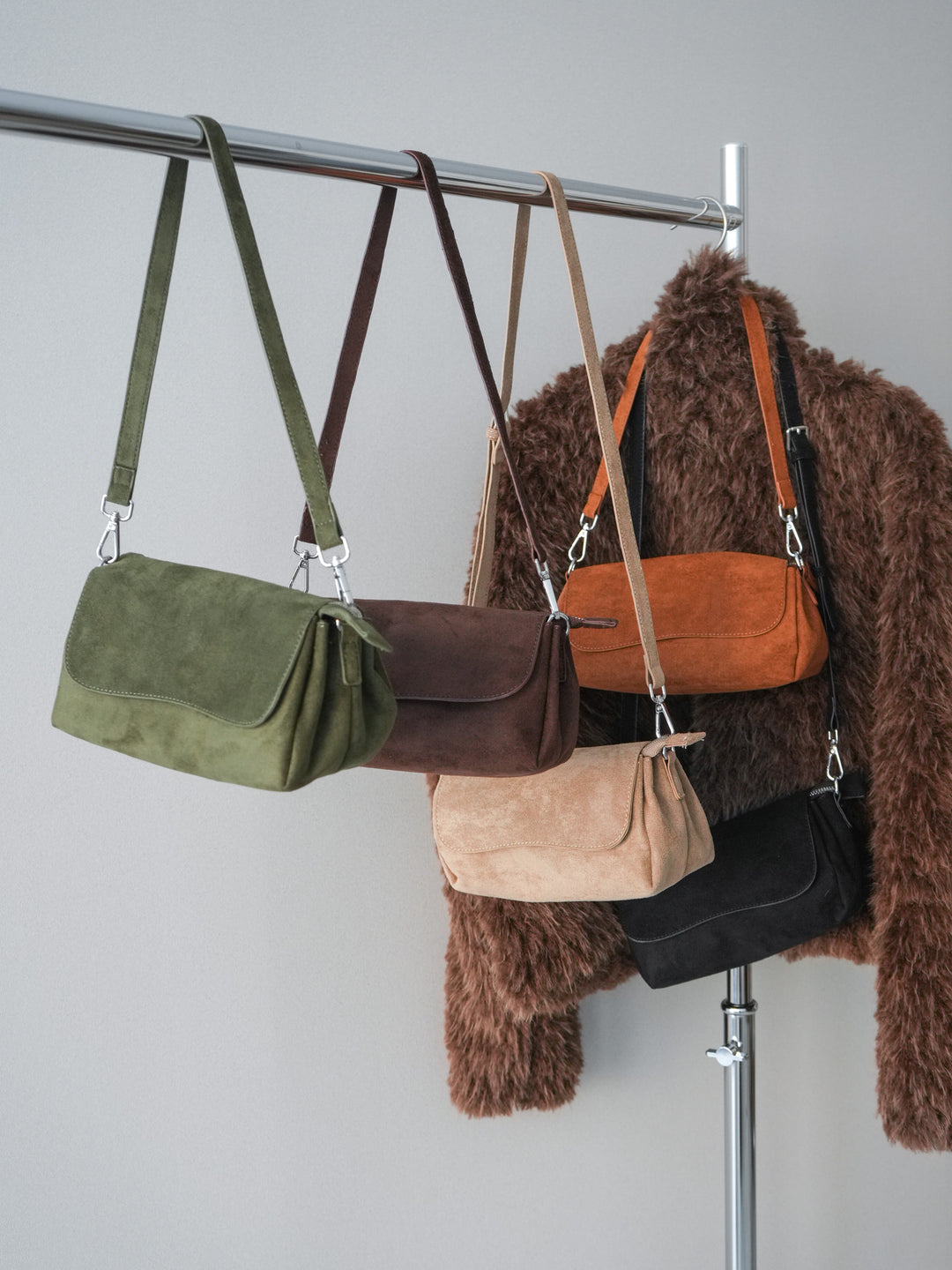 [予約]2WAYショルダースエードミニBAG/beige