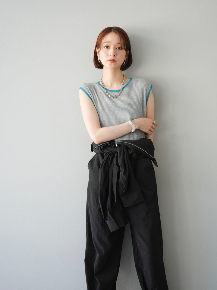 [予約]ナイロンジャンプスーツ/ブラック