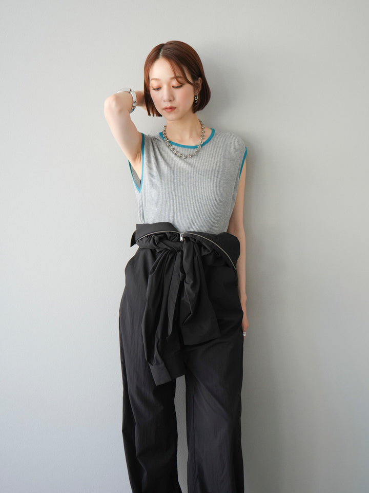 [予約]ナイロンジャンプスーツ/ブラック