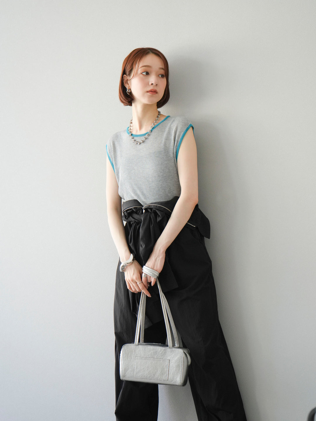 [予約]ナイロンジャンプスーツ/ブラック