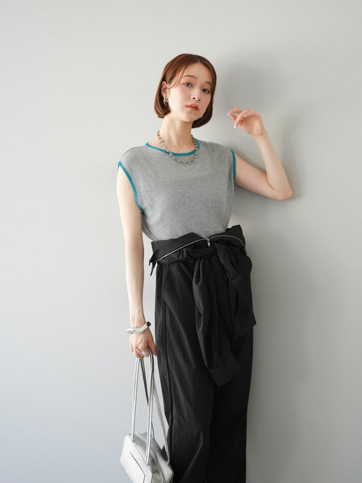 [予約]ナイロンジャンプスーツ/ブラック