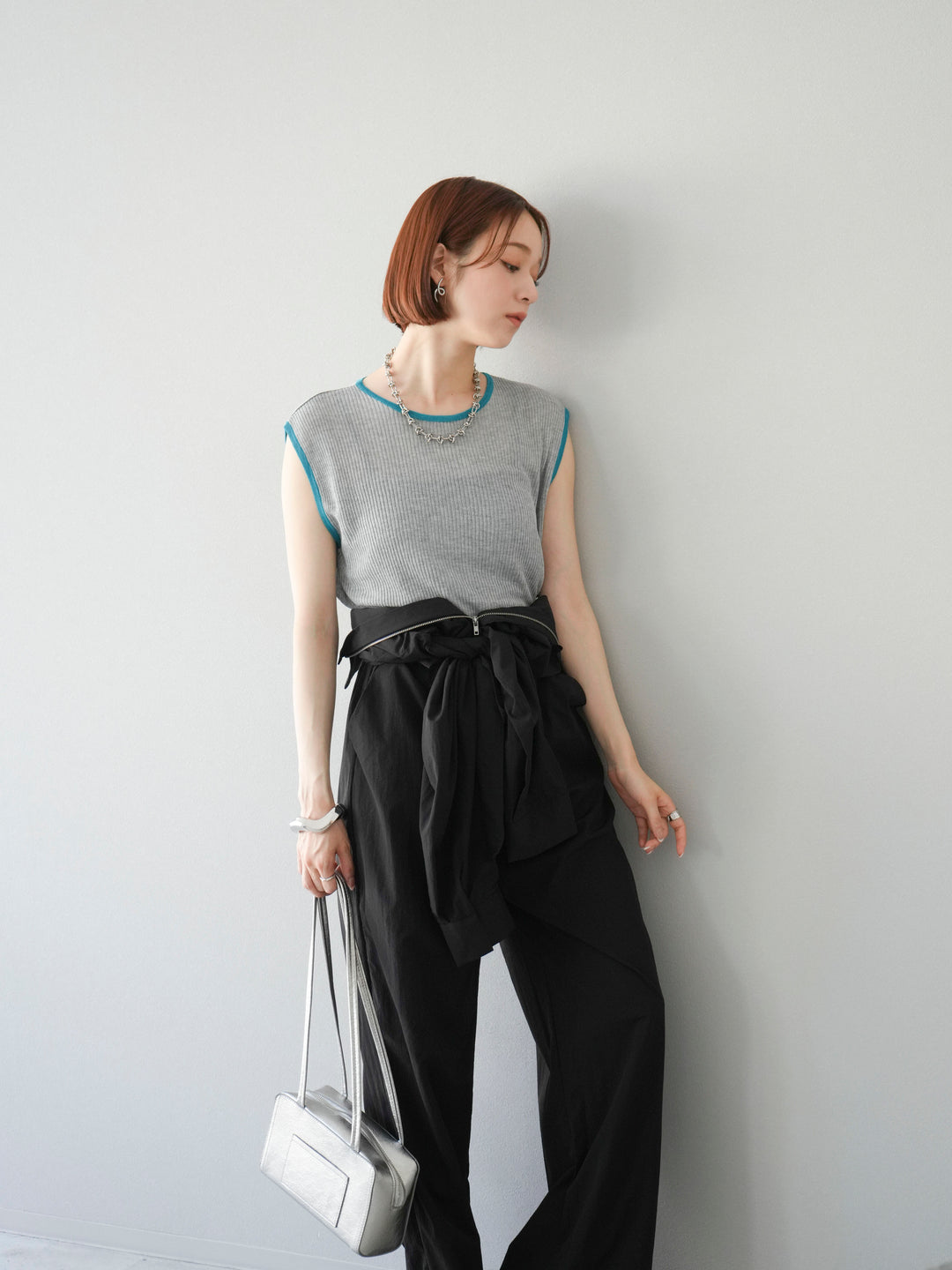 [予約]ナイロンジャンプスーツ/ブラック