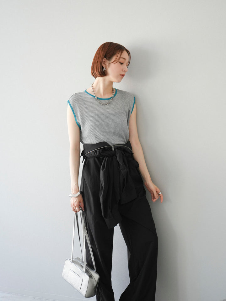 [予約]ナイロンジャンプスーツ/ブラック