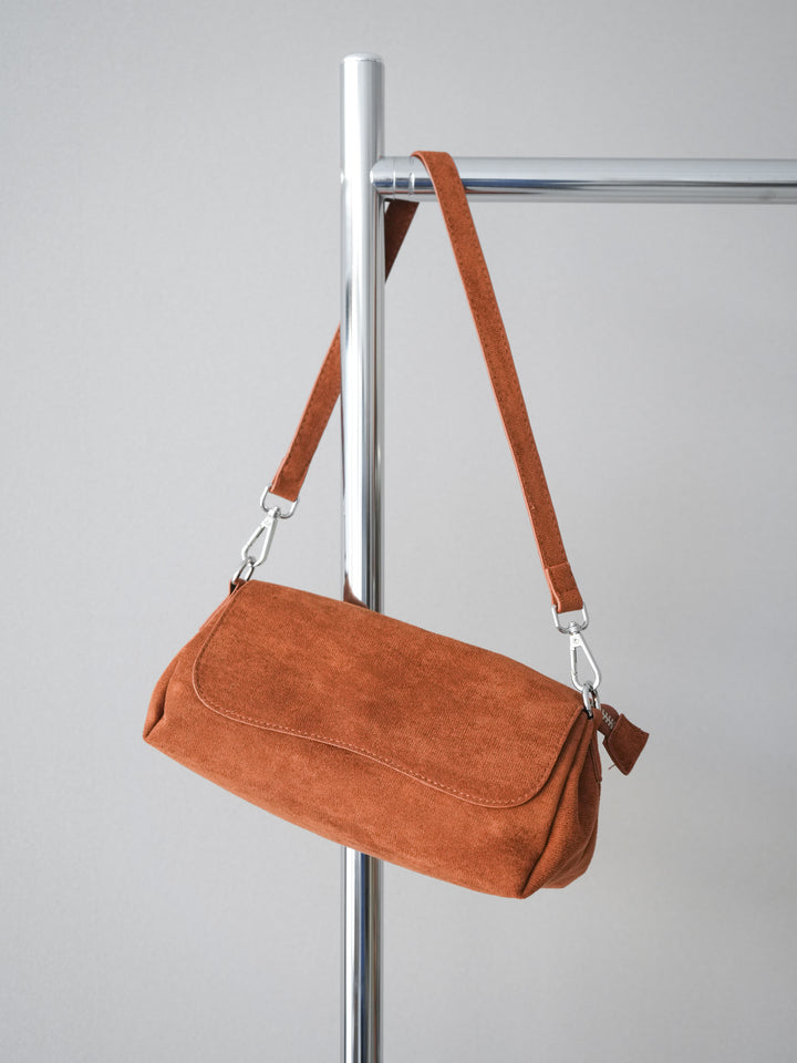[予約]2WAYショルダースエードミニBAG/camel