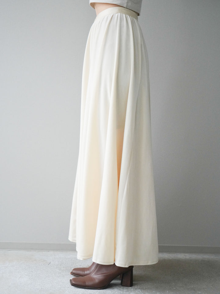 [予約]ベロアフレアスカート/off