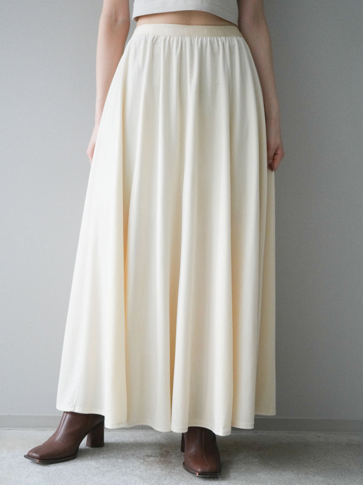 [予約]ベロアフレアスカート/off