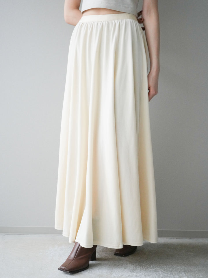 [予約]ベロアフレアスカート/off