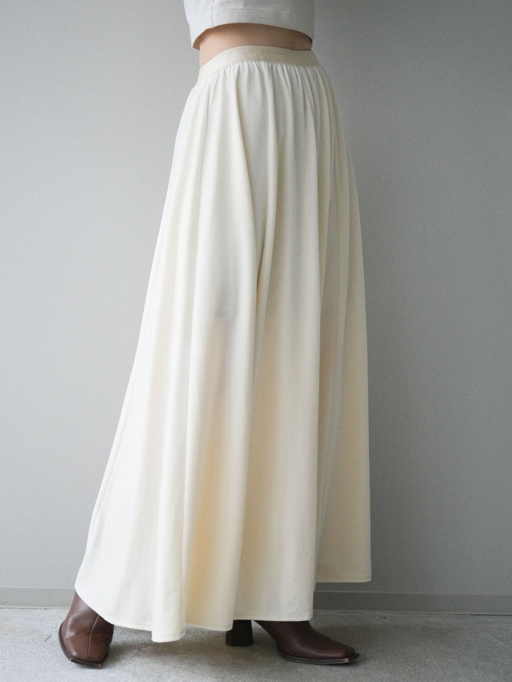 [予約]ベロアフレアスカート/off