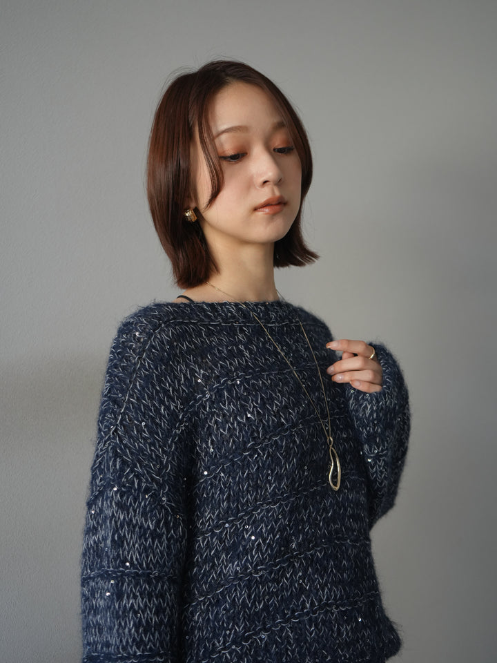 [予約]ドロップモチーフロングネックレス/gold