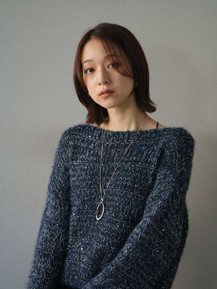 [予約]ドロップモチーフロングネックレス/gold