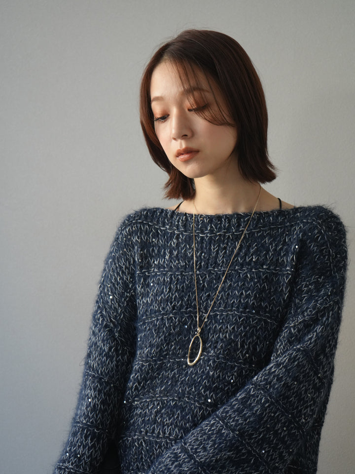 [予約]ドロップモチーフロングネックレス/gold