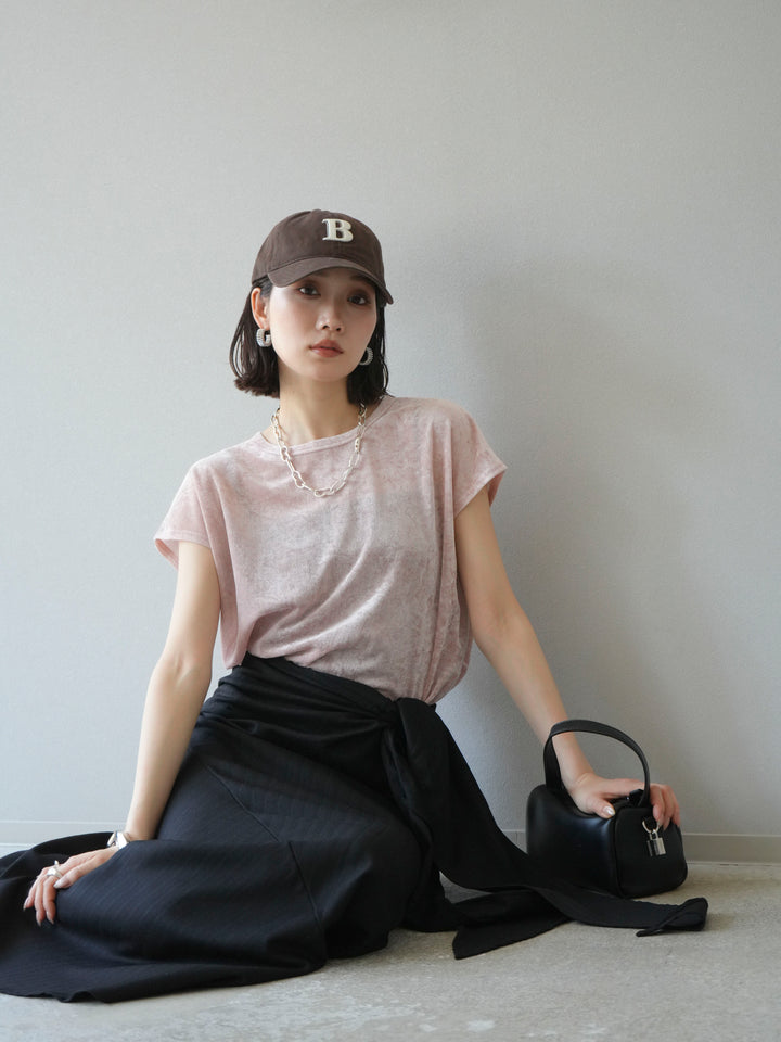 [予約]シアーベロアプルオーバー/ピンク