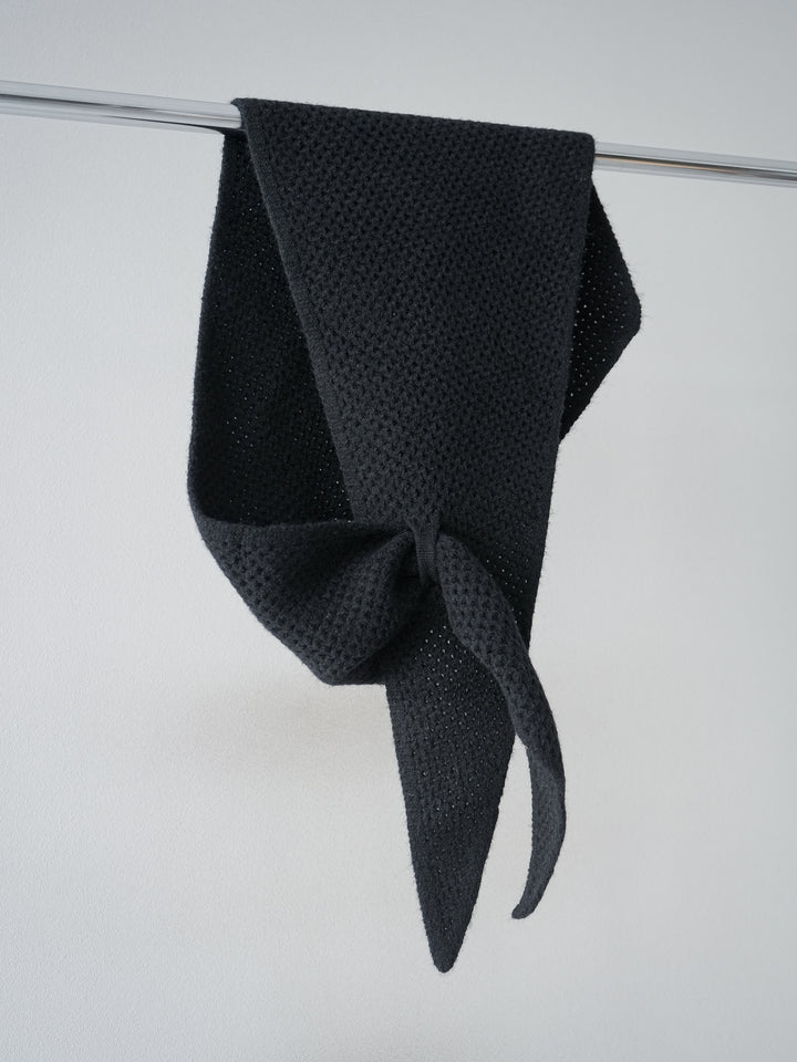 [予約]ニットスカーフ/black