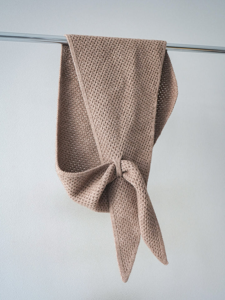 [予約]ニットスカーフ/beige