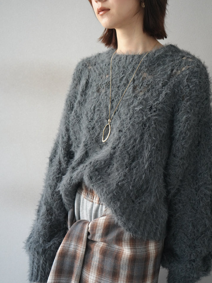 [予約]ドロップモチーフロングネックレス/gold