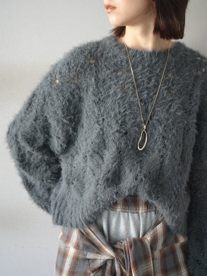 [予約]ドロップモチーフロングネックレス/gold