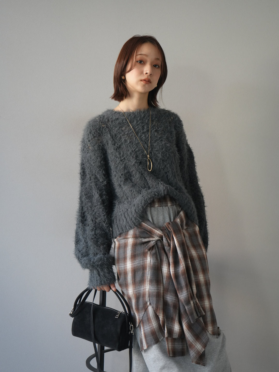 [予約]ドロップモチーフロングネックレス/gold