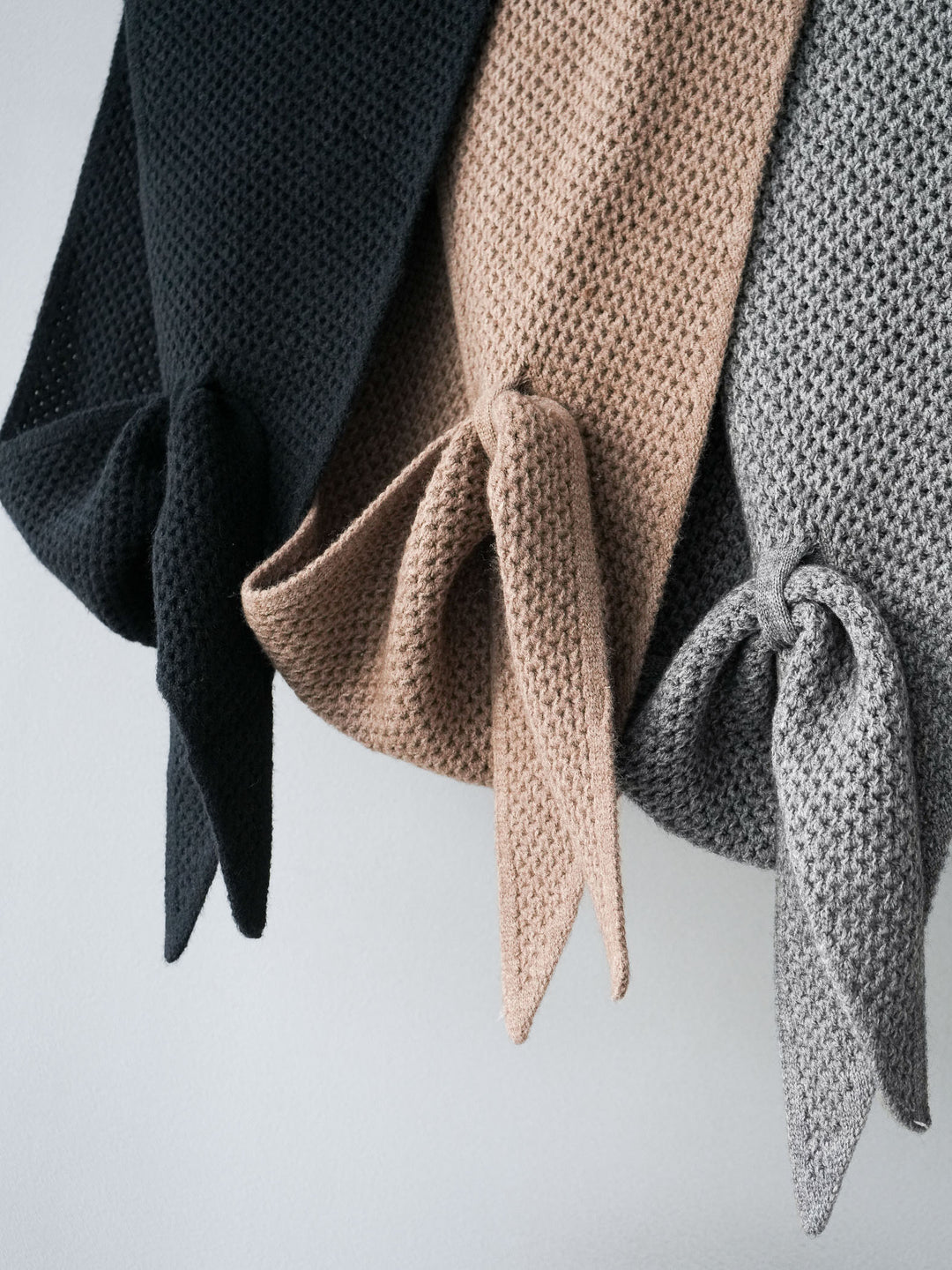 [予約]ニットスカーフ/black