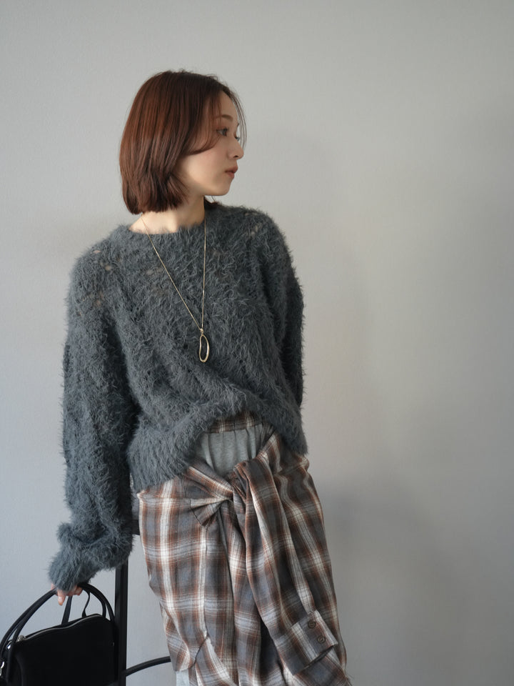 [予約]ドロップモチーフロングネックレス/gold