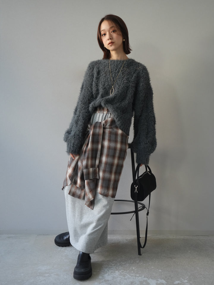 [予約]ドロップモチーフロングネックレス/gold