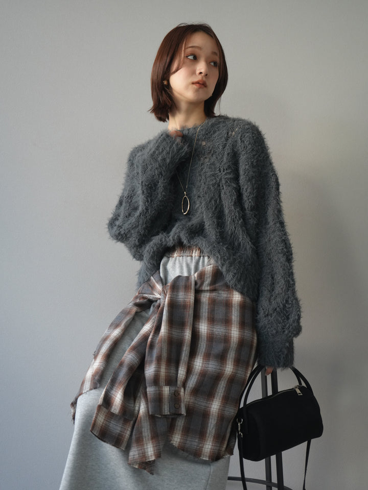 [予約]ドロップモチーフロングネックレス/gold