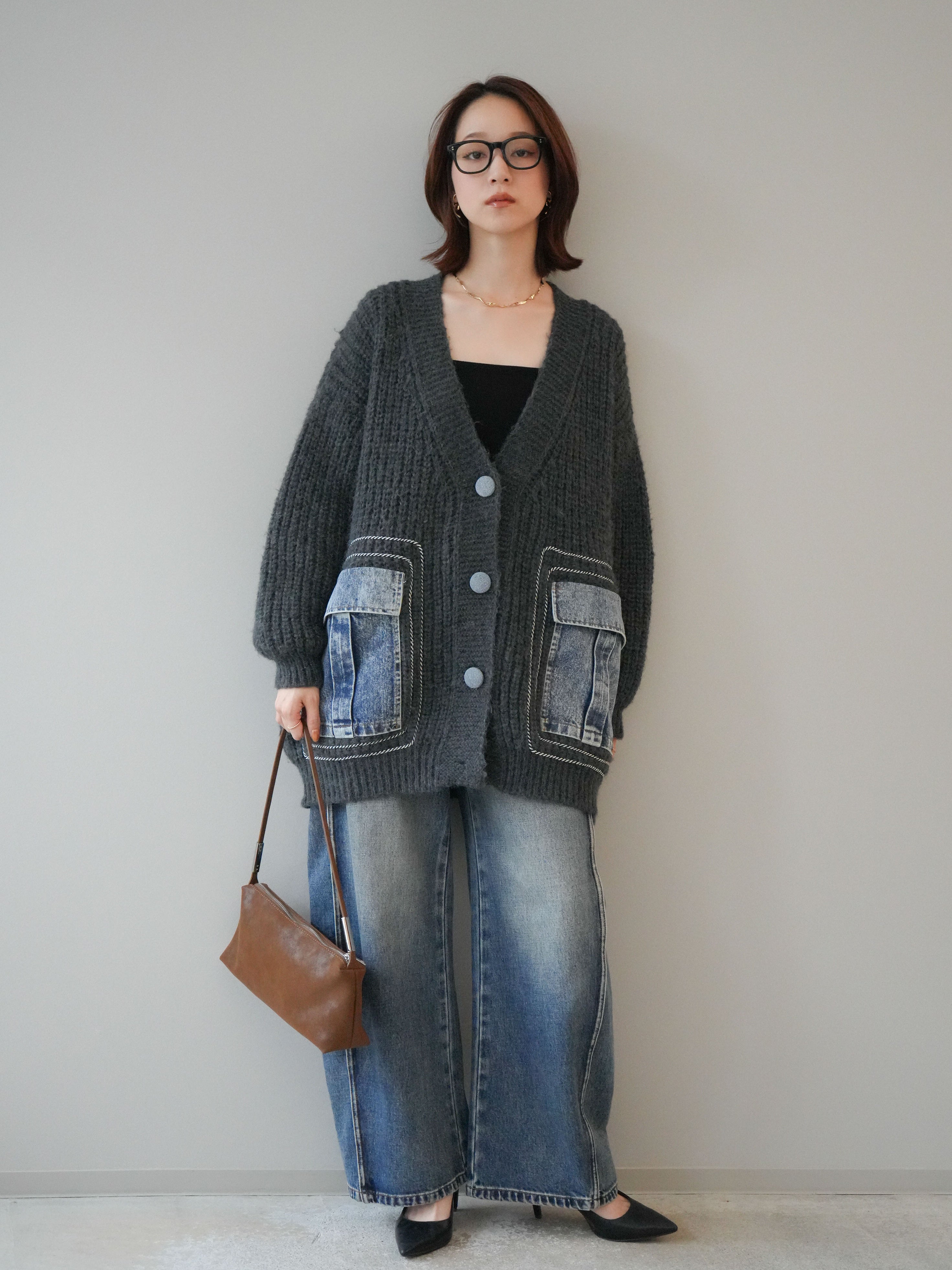 予約]サイド切替カーブデニムパンツ/blue – Lumier