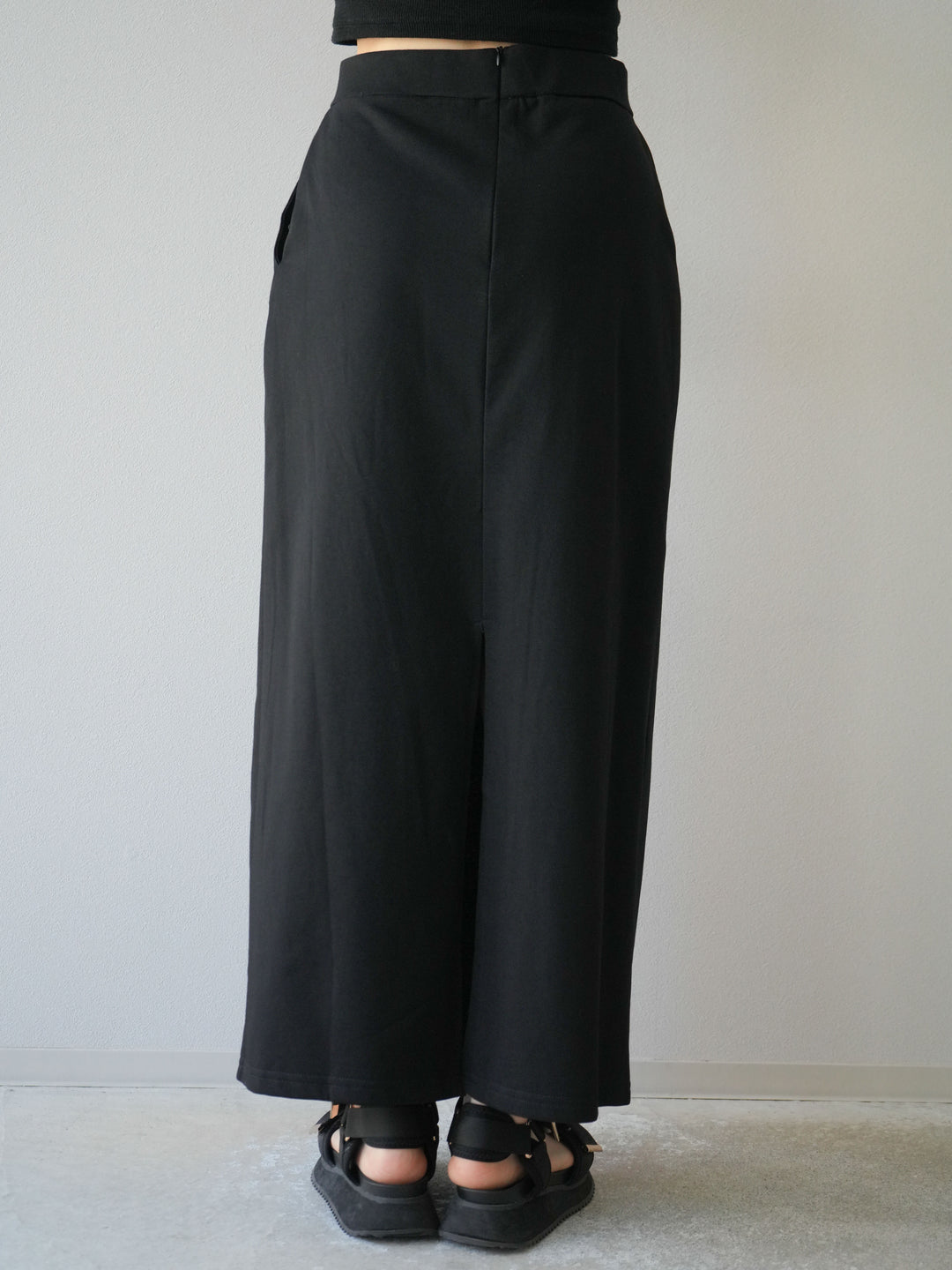 [SET]ミニ裏毛ツイストキャミバルーントップス＆Iラインスカート(2set)