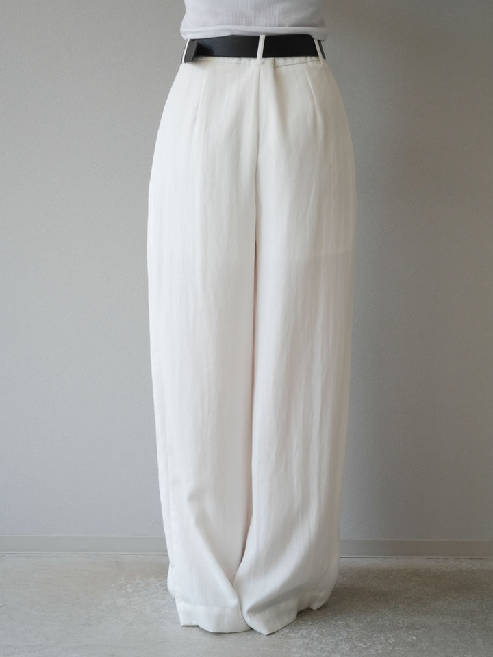 【預購】寬褲配大帶/象牙白