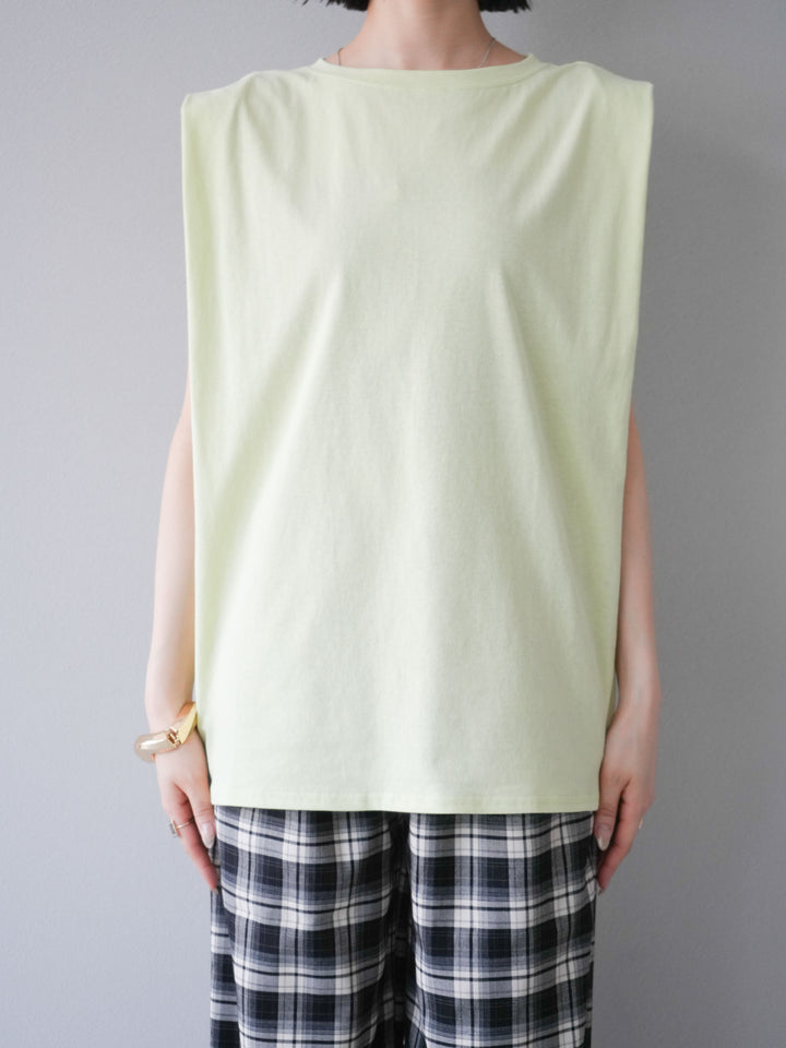 【預購】肩部褶皺法式袖套頭衫/綠色