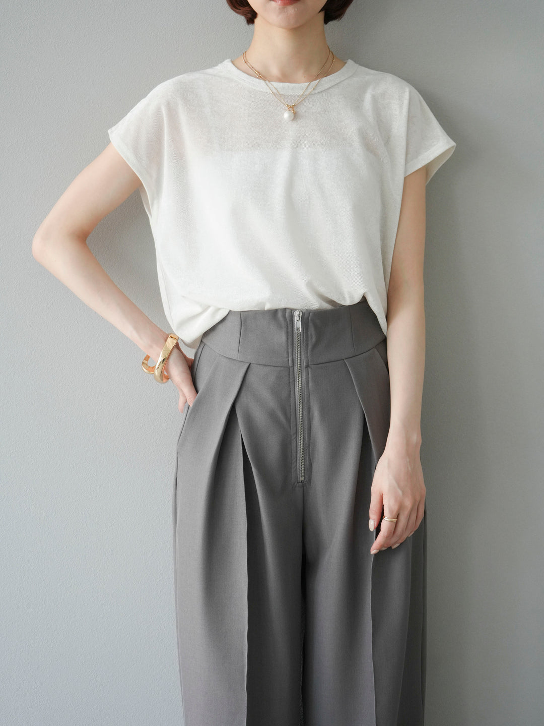 [予約]シアーベロアプルオーバー/オフ