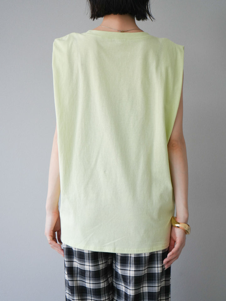 【預購】肩部褶皺法式袖套頭衫/綠色