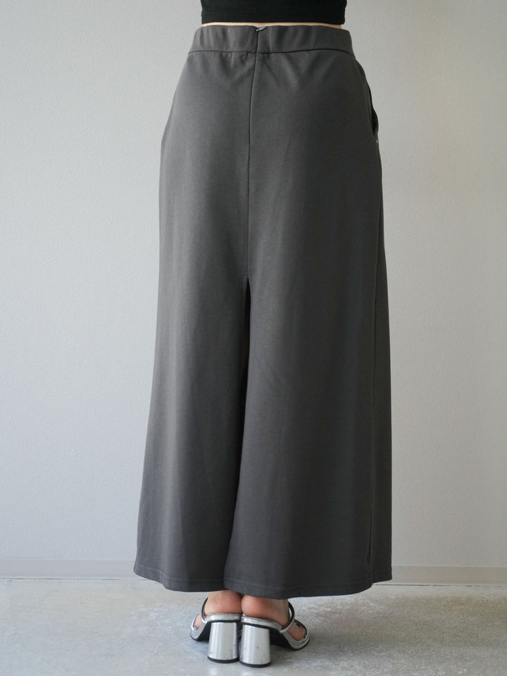 [SET]ミニ裏毛ツイストキャミバルーントップス＆Iラインスカート(2set)