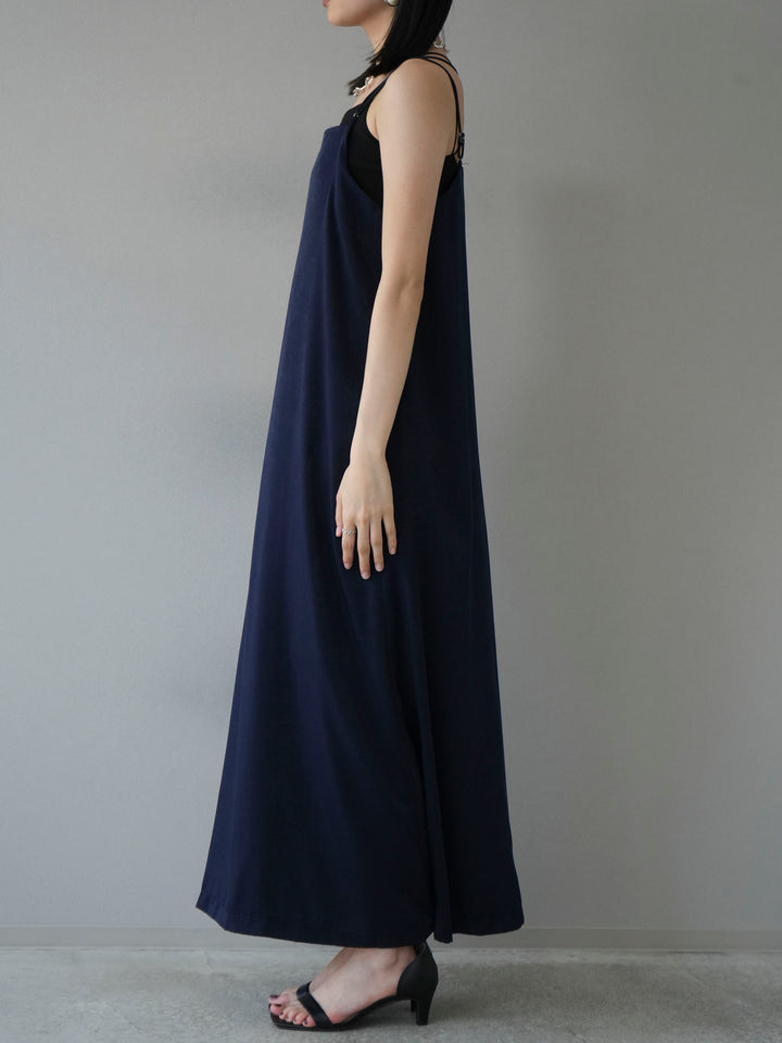 [Pre-order] Vintage Satin Camisole Dress/Navy