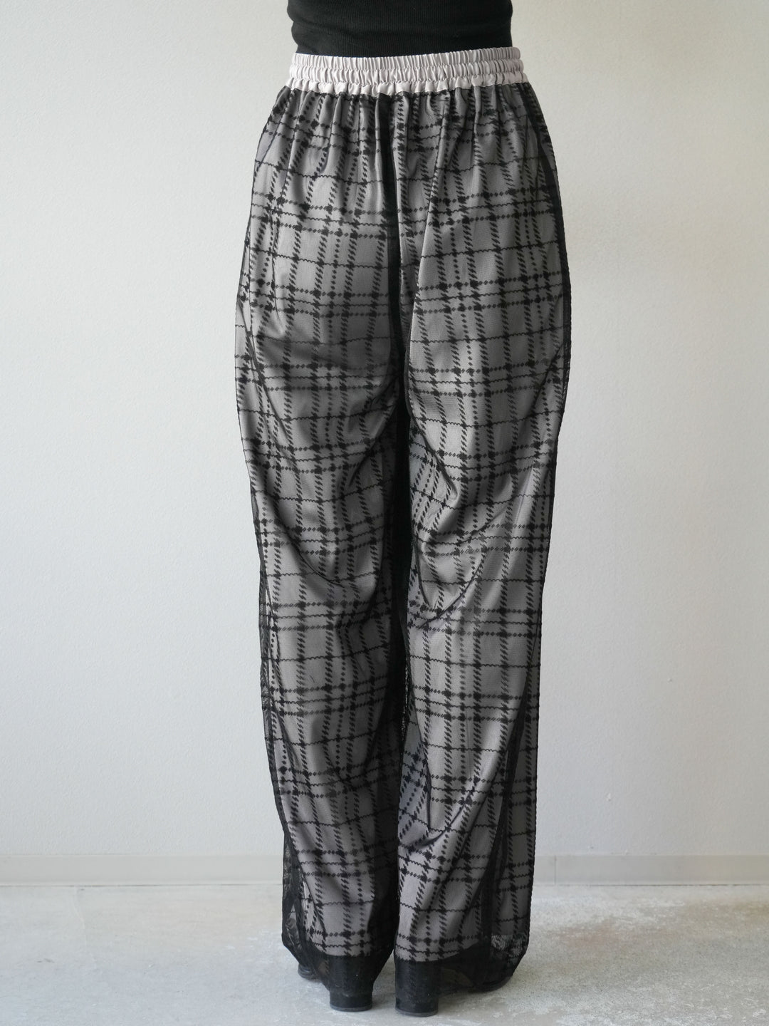 【預訂】羊毛觸感大立長外套/黑色