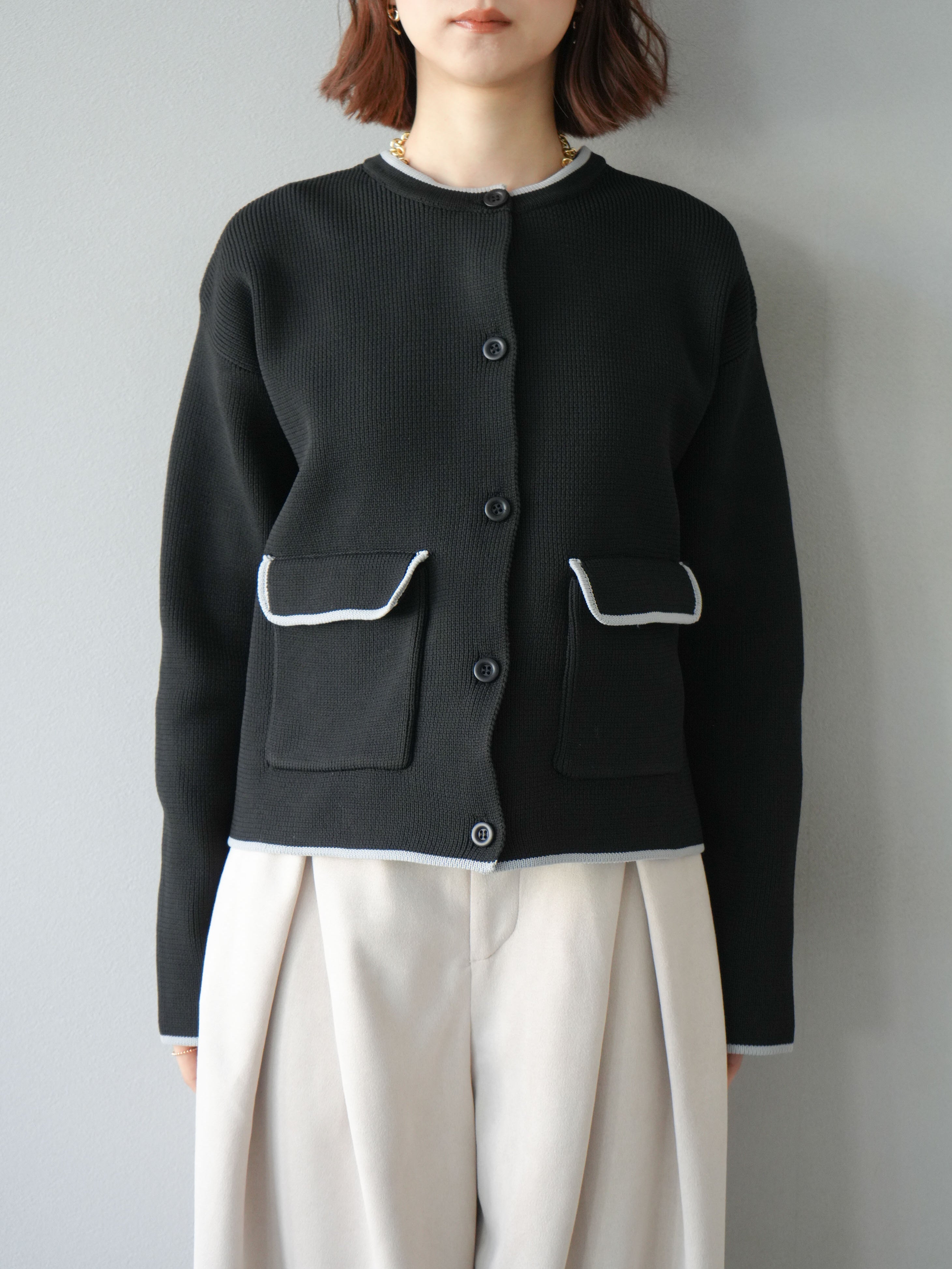 6日まで出品】CFCL グリッターカーディガン サイズ1 ブラックマルチ