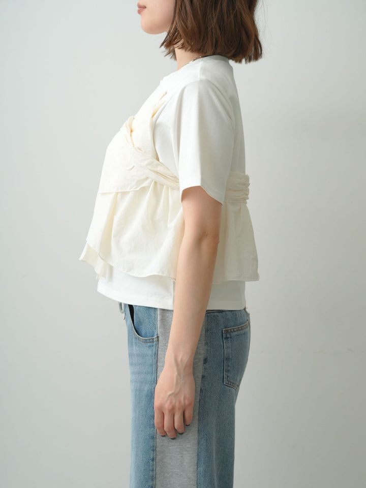 [予約]ナイロンドッキングツイストTEE /off